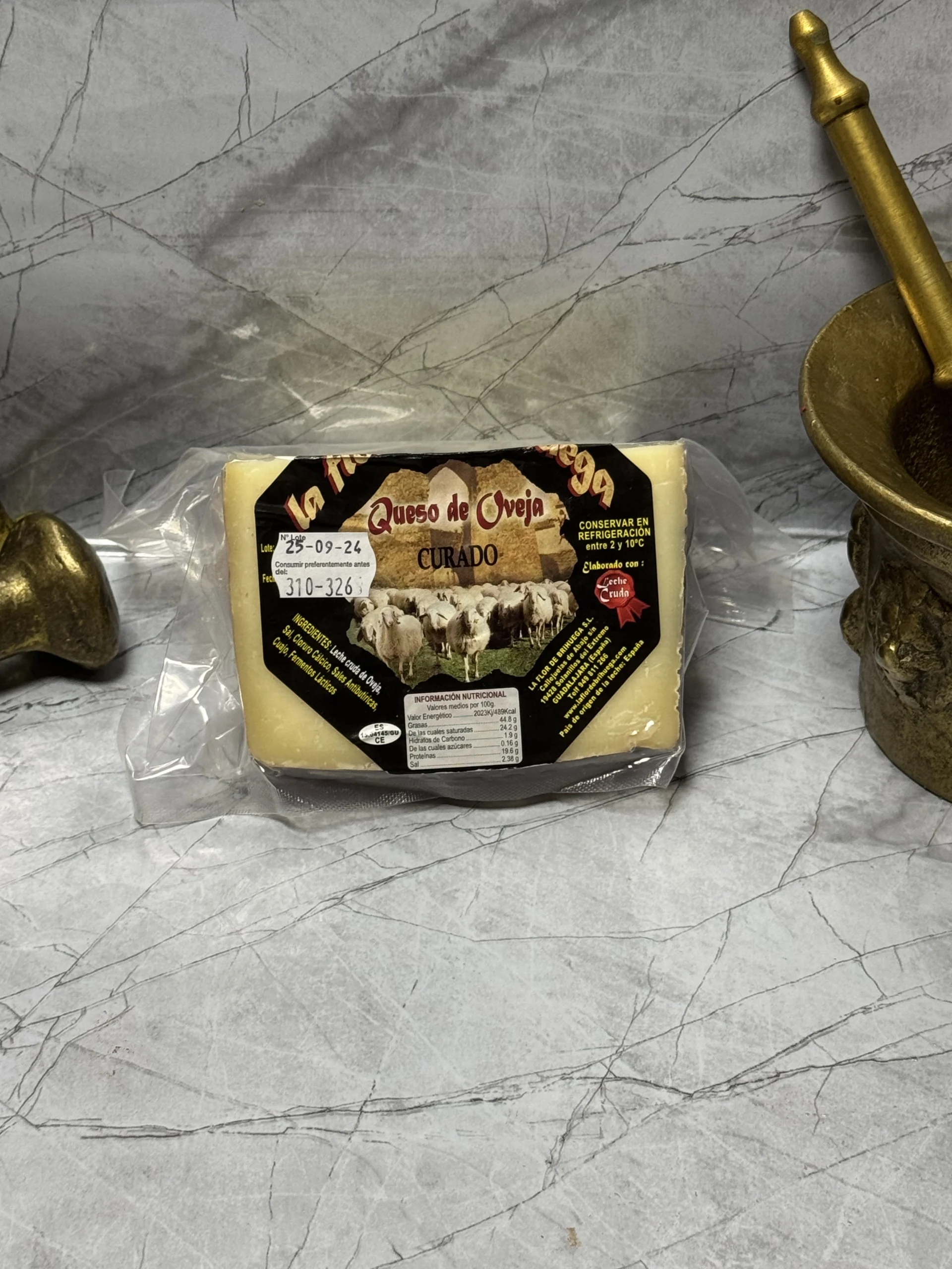 Queso de Oveja curado leche cruda – Brihuega 2