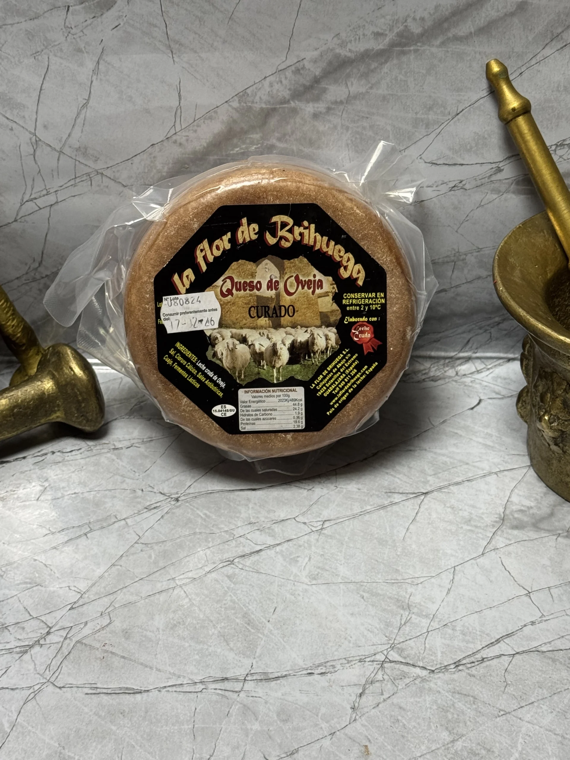 Queso de Oveja curado leche cruda – Brihuega